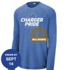 Carroll - PosiCharge ® Long Sleeve Tri Blend Wicking Raglan Tee Thumbnail