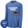 Carroll - PosiCharge ® Long Sleeve Tri Blend Wicking Raglan Tee Thumbnail