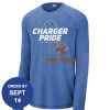 Carroll - PosiCharge ® Long Sleeve Tri Blend Wicking Raglan Tee Thumbnail