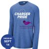 Carroll - PosiCharge ® Long Sleeve Tri Blend Wicking Raglan Tee Thumbnail