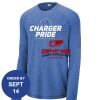 Carroll - PosiCharge ® Long Sleeve Tri Blend Wicking Raglan Tee Thumbnail