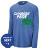 Carroll - PosiCharge ® Long Sleeve Tri Blend Wicking Raglan Tee Thumbnail