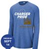 Carroll - PosiCharge ® Long Sleeve Tri Blend Wicking Raglan Tee Thumbnail