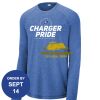 Carroll - PosiCharge ® Long Sleeve Tri Blend Wicking Raglan Tee Thumbnail