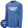 Carroll - PosiCharge ® Long Sleeve Tri Blend Wicking Raglan Tee Thumbnail
