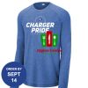 Carroll - PosiCharge ® Long Sleeve Tri Blend Wicking Raglan Tee Thumbnail