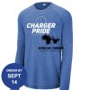 Carroll - PosiCharge ® Long Sleeve Tri Blend Wicking Raglan Tee Thumbnail
