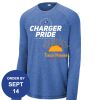 Carroll - PosiCharge ® Long Sleeve Tri Blend Wicking Raglan Tee Thumbnail