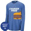 Carroll - PosiCharge ® Long Sleeve Tri Blend Wicking Raglan Tee Thumbnail