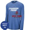 Carroll - PosiCharge ® Long Sleeve Tri Blend Wicking Raglan Tee Thumbnail