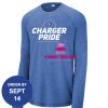 Carroll - PosiCharge ® Long Sleeve Tri Blend Wicking Raglan Tee Thumbnail