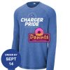 Carroll - PosiCharge ® Long Sleeve Tri Blend Wicking Raglan Tee Thumbnail