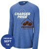 Carroll - PosiCharge ® Long Sleeve Tri Blend Wicking Raglan Tee Thumbnail