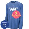 Carroll - PosiCharge ® Long Sleeve Tri Blend Wicking Raglan Tee Thumbnail