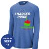 Carroll - PosiCharge ® Long Sleeve Tri Blend Wicking Raglan Tee Thumbnail