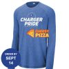 Carroll - PosiCharge ® Long Sleeve Tri Blend Wicking Raglan Tee Thumbnail