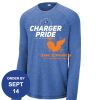 Carroll - PosiCharge ® Long Sleeve Tri Blend Wicking Raglan Tee Thumbnail