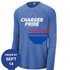 Carroll - PosiCharge ® Long Sleeve Tri Blend Wicking Raglan Tee Thumbnail
