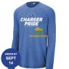 Carroll - PosiCharge ® Long Sleeve Tri Blend Wicking Raglan Tee Thumbnail