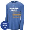 Carroll - PosiCharge ® Long Sleeve Tri Blend Wicking Raglan Tee Thumbnail