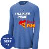Carroll - PosiCharge ® Long Sleeve Tri Blend Wicking Raglan Tee Thumbnail
