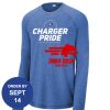 Carroll - PosiCharge ® Long Sleeve Tri Blend Wicking Raglan Tee Thumbnail