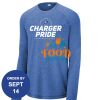 Carroll - PosiCharge ® Long Sleeve Tri Blend Wicking Raglan Tee Thumbnail