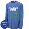 Carroll - PosiCharge ® Long Sleeve Tri Blend Wicking Raglan Tee Thumbnail