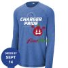 Carroll - PosiCharge ® Long Sleeve Tri Blend Wicking Raglan Tee Thumbnail