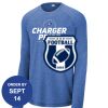 Carroll - PosiCharge ® Long Sleeve Tri Blend Wicking Raglan Tee Thumbnail