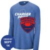 Carroll - PosiCharge ® Long Sleeve Tri Blend Wicking Raglan Tee Thumbnail