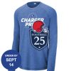 Carroll - PosiCharge ® Long Sleeve Tri Blend Wicking Raglan Tee Thumbnail