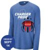 Carroll - PosiCharge ® Long Sleeve Tri Blend Wicking Raglan Tee Thumbnail