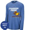 Carroll - PosiCharge ® Long Sleeve Tri Blend Wicking Raglan Tee Thumbnail
