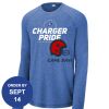 Carroll - PosiCharge ® Long Sleeve Tri Blend Wicking Raglan Tee Thumbnail