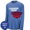 Carroll - PosiCharge ® Long Sleeve Tri Blend Wicking Raglan Tee Thumbnail
