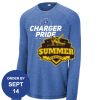 Carroll - PosiCharge ® Long Sleeve Tri Blend Wicking Raglan Tee Thumbnail