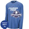 Carroll - PosiCharge ® Long Sleeve Tri Blend Wicking Raglan Tee Thumbnail