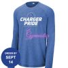 Carroll - PosiCharge ® Long Sleeve Tri Blend Wicking Raglan Tee Thumbnail