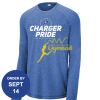 Carroll - PosiCharge ® Long Sleeve Tri Blend Wicking Raglan Tee Thumbnail