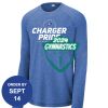 Carroll - PosiCharge ® Long Sleeve Tri Blend Wicking Raglan Tee Thumbnail