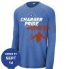 Carroll - PosiCharge ® Long Sleeve Tri Blend Wicking Raglan Tee Thumbnail