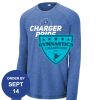 Carroll - PosiCharge ® Long Sleeve Tri Blend Wicking Raglan Tee Thumbnail