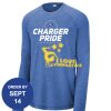 Carroll - PosiCharge ® Long Sleeve Tri Blend Wicking Raglan Tee Thumbnail