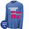 Carroll - PosiCharge ® Long Sleeve Tri Blend Wicking Raglan Tee Thumbnail