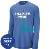 Carroll - PosiCharge ® Long Sleeve Tri Blend Wicking Raglan Tee Thumbnail