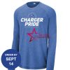 Carroll - PosiCharge ® Long Sleeve Tri Blend Wicking Raglan Tee Thumbnail