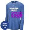 Carroll - PosiCharge ® Long Sleeve Tri Blend Wicking Raglan Tee Thumbnail
