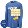 Carroll - PosiCharge ® Long Sleeve Tri Blend Wicking Raglan Tee Thumbnail