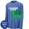 Carroll - PosiCharge ® Long Sleeve Tri Blend Wicking Raglan Tee Thumbnail